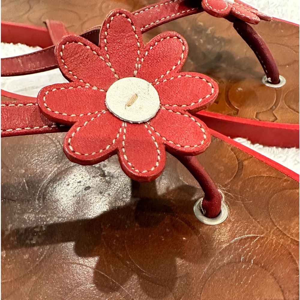 Coach Daisy leather Sandals - Picture 7 of 13